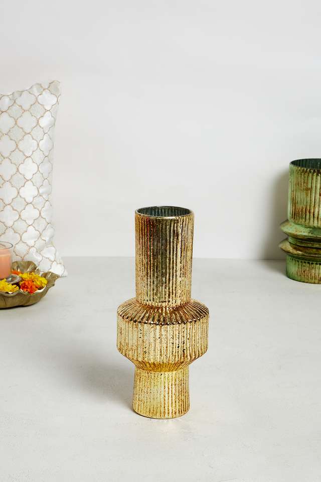 Poetic-Botanicals-Gold-Rib-Sleek-Vase
