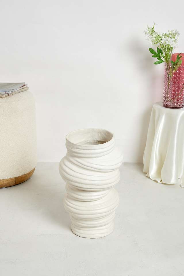 Modern-Papermache-Organic-Ring-Vase