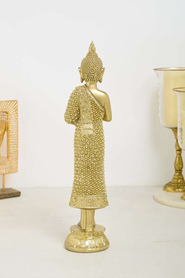 Glitz-Standing-Buddha-Gold-45-Cm