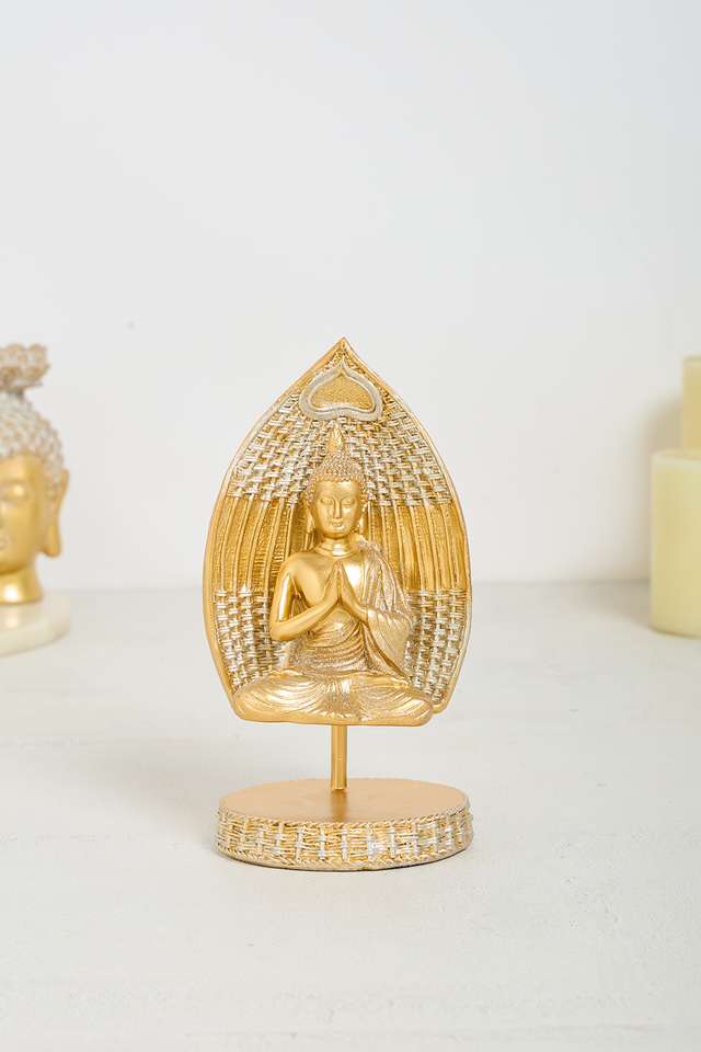Glitz-Buddha-Objet-On-Stand-20-Cm