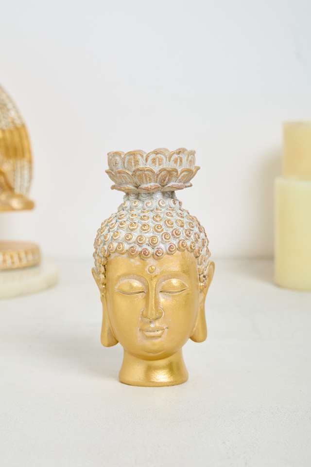 Glitz-Buddha-Bust-Tlight-Holder-16-Cm
