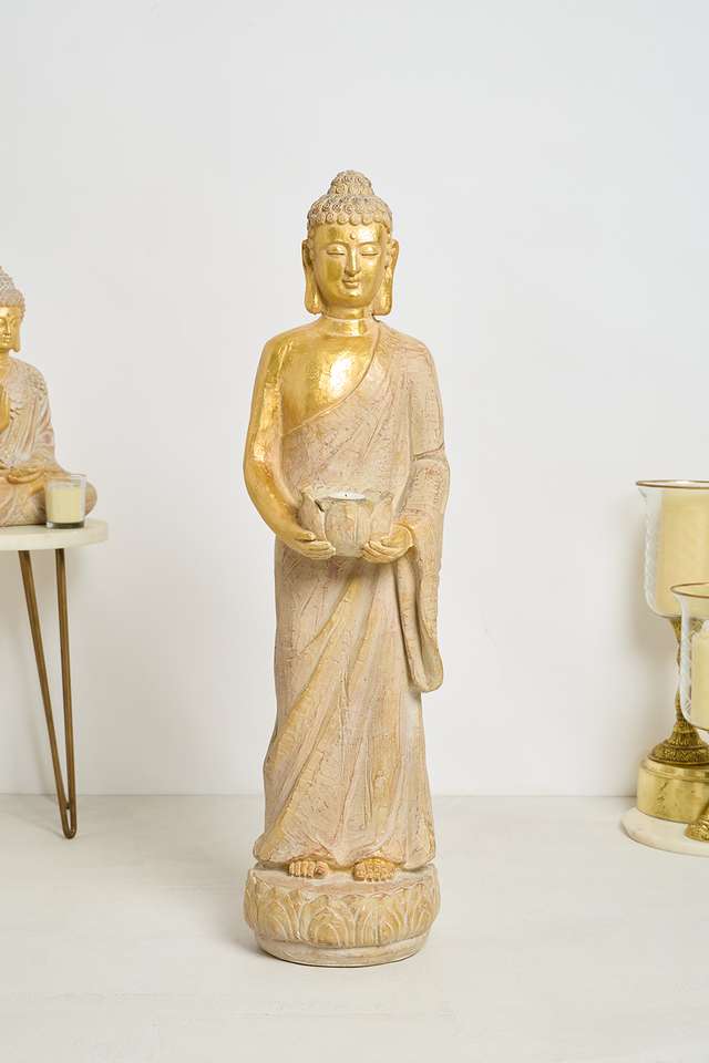 Glitz-Buddha-Lotus-Candle-Holder-76-Cm