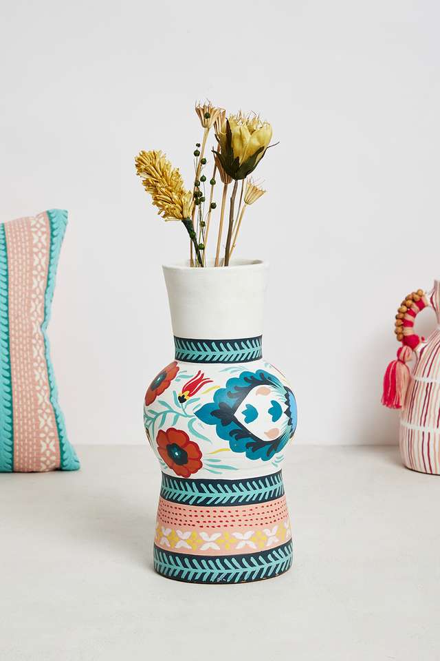 Craft-Soul-Handpainted-Hourglass-Vase-L