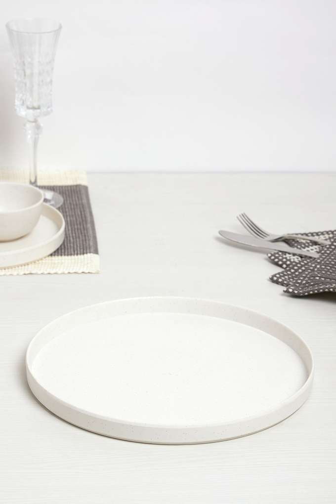 Modernsolid-Matte-Beige-Stk-Dinner-Plate