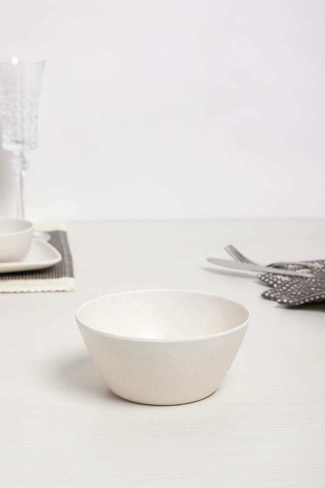 Modernsolid-Matte-Beige-Serving-Bowl-Tall