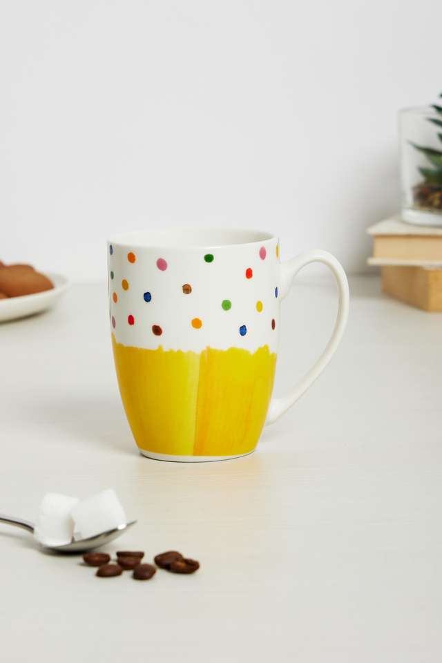 Bold-Boho-Polka-Yellow-Mug-350-ml