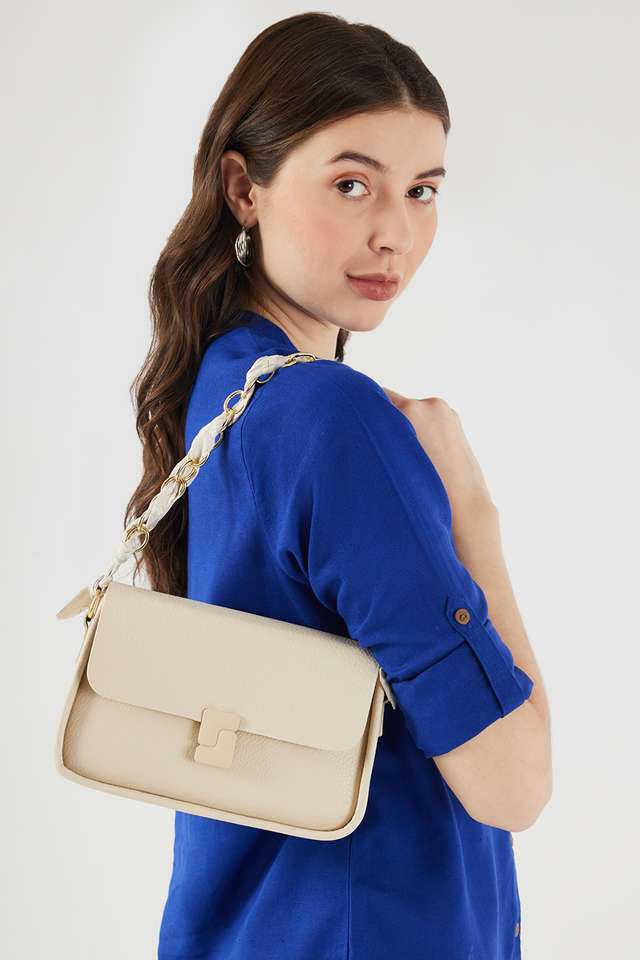 Monotone-PU-Zipper-Closure-Women-s-Sling-Bag