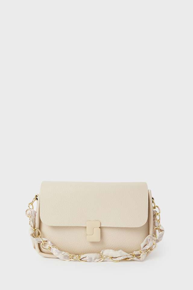 Monotone-PU-Zipper-Closure-Women-s-Sling-Bag
