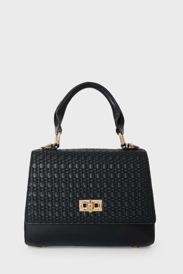 Lines-Texture-PU-Zipper-Closure-Women-s-Party-Wear-Satchel-Bag