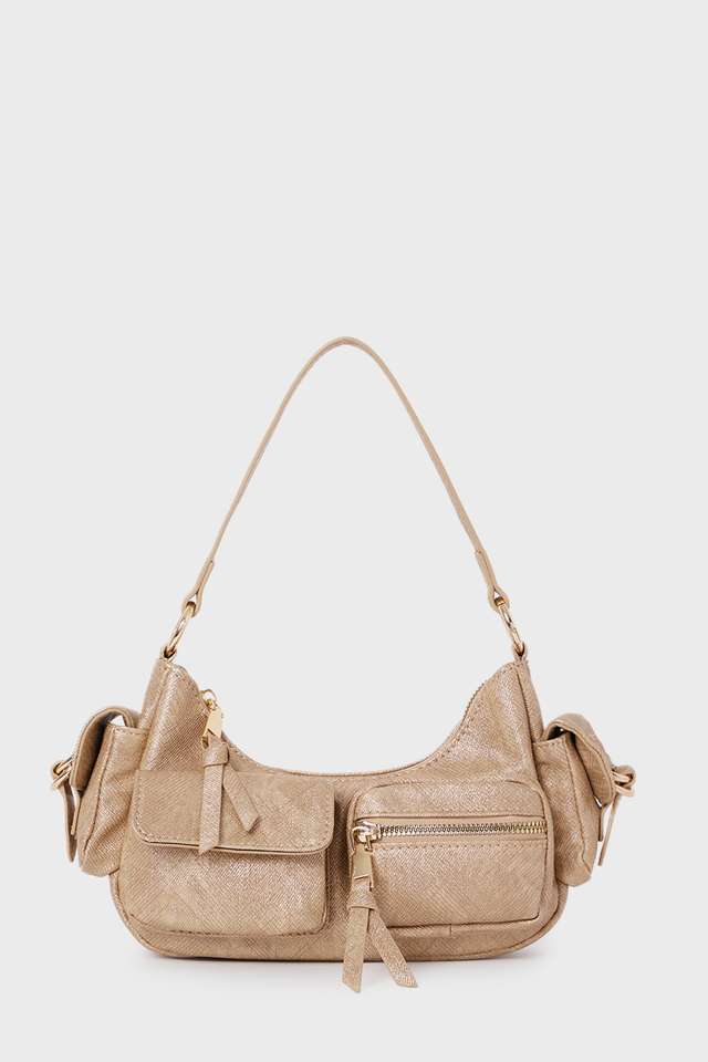 Denim-Splash-PU-Zipper-Closure-Women-s-Satchel-Bag