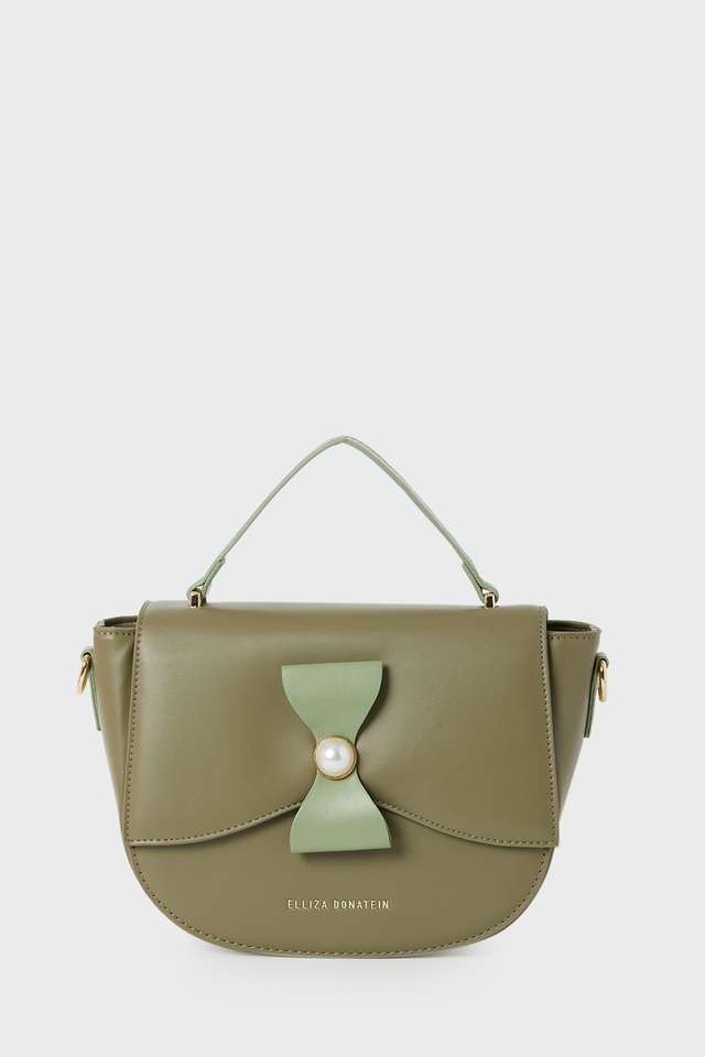 Bow-PU-Zipper-Closure-Women-s-Sling-Bag