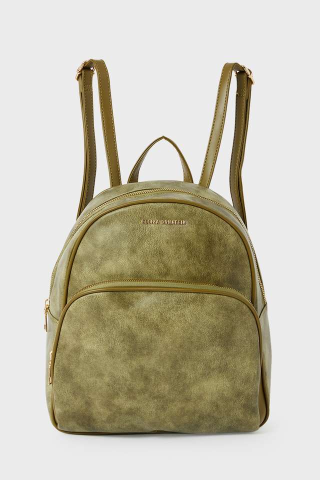 Timeworn-PU-Zipper-Closure-Women-s-Backpack