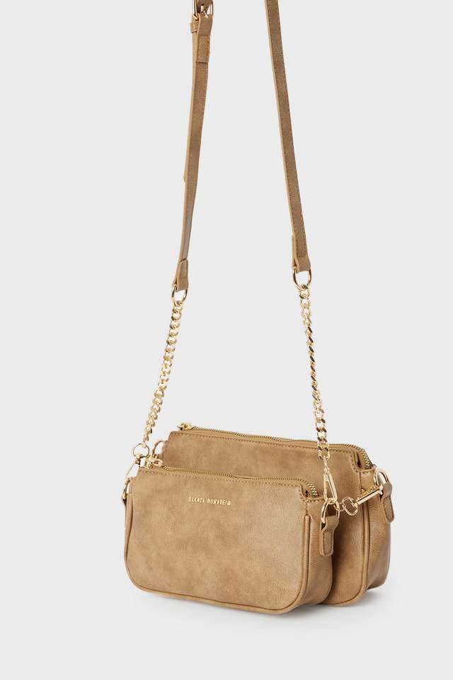 Timeworn-PU-Zipper-Closure-Women-s-Sling-Bag