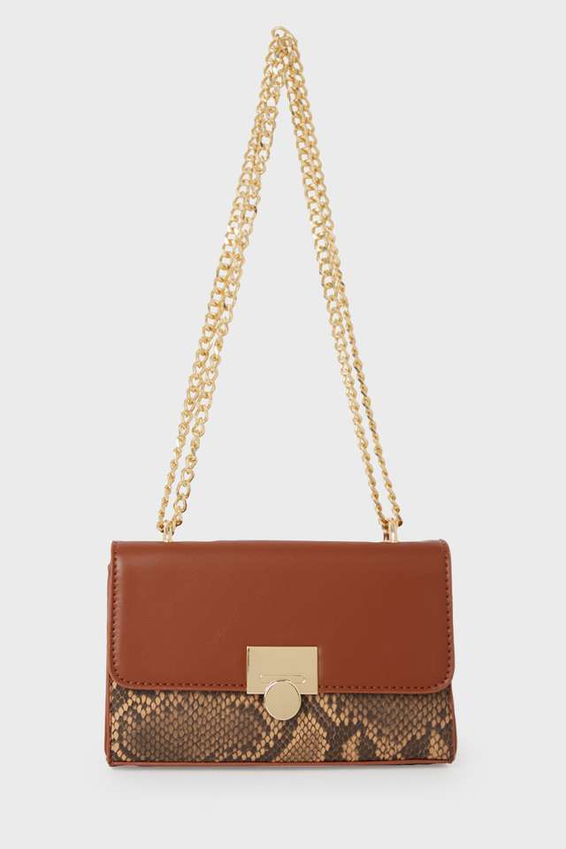 Lines-Texture-PU-Zipper-Closure-Women-s-Party-Wear-Sling-Bag