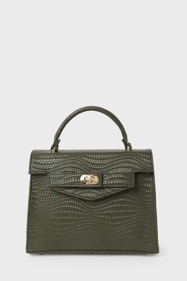 Solid-PU-Zipper-Closure-Women-s-Satchel-Bag