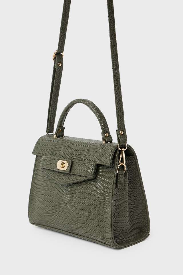 Solid-PU-Zipper-Closure-Women-s-Satchel-Bag