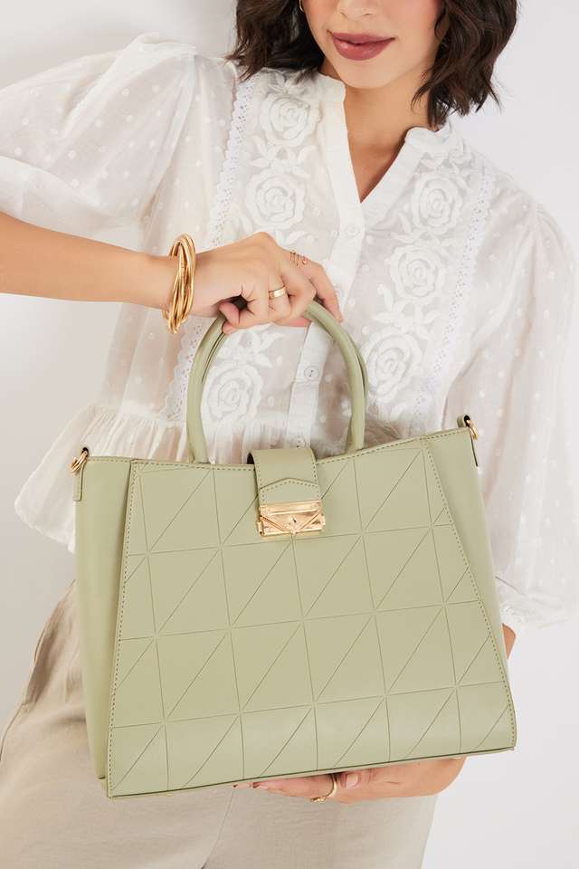 Solid-Pu-Zipper-Closure-WoMen-s-Tote-Bag