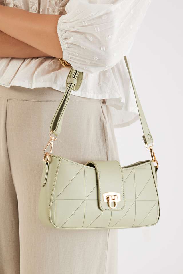Solid-Pu-Zipper-Closure-WoMen-s-Sling-Bag