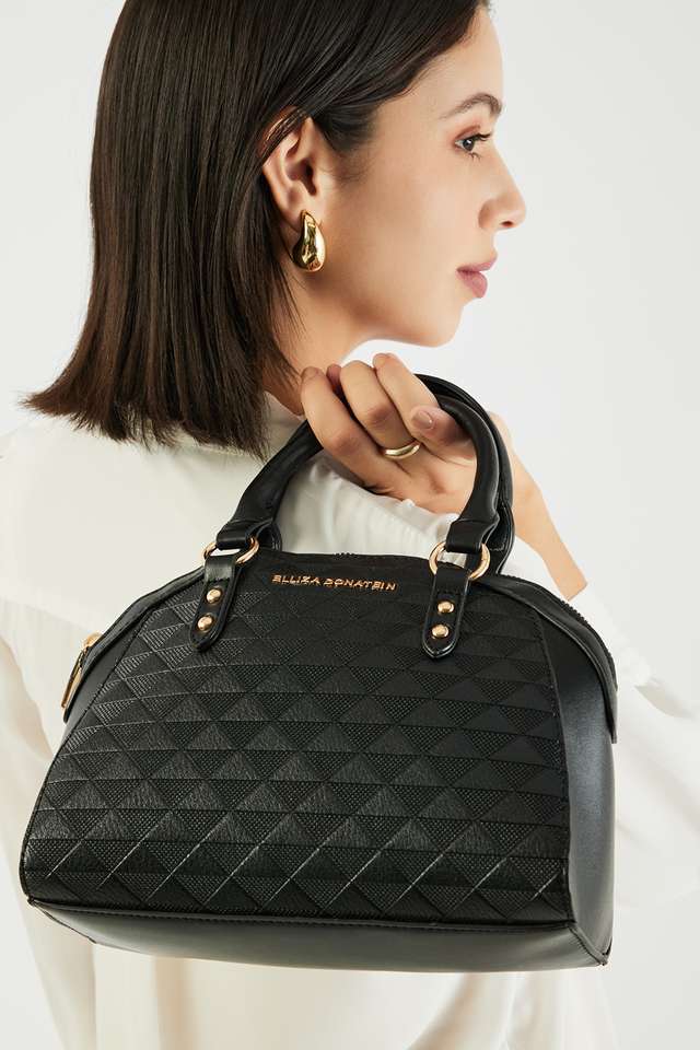 Solid-Pu-Zipper-Closure-WoMen-s-Satchel-Bag
