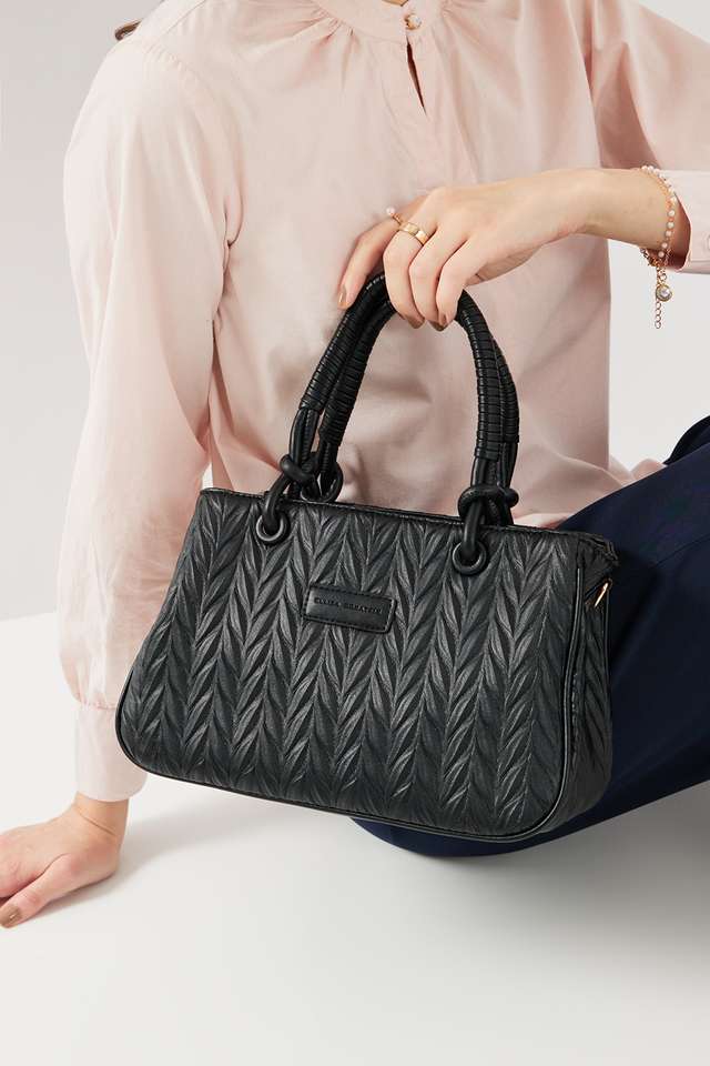 Solid-PU-Zipper-Closure-Women-s-Satchel-Bag