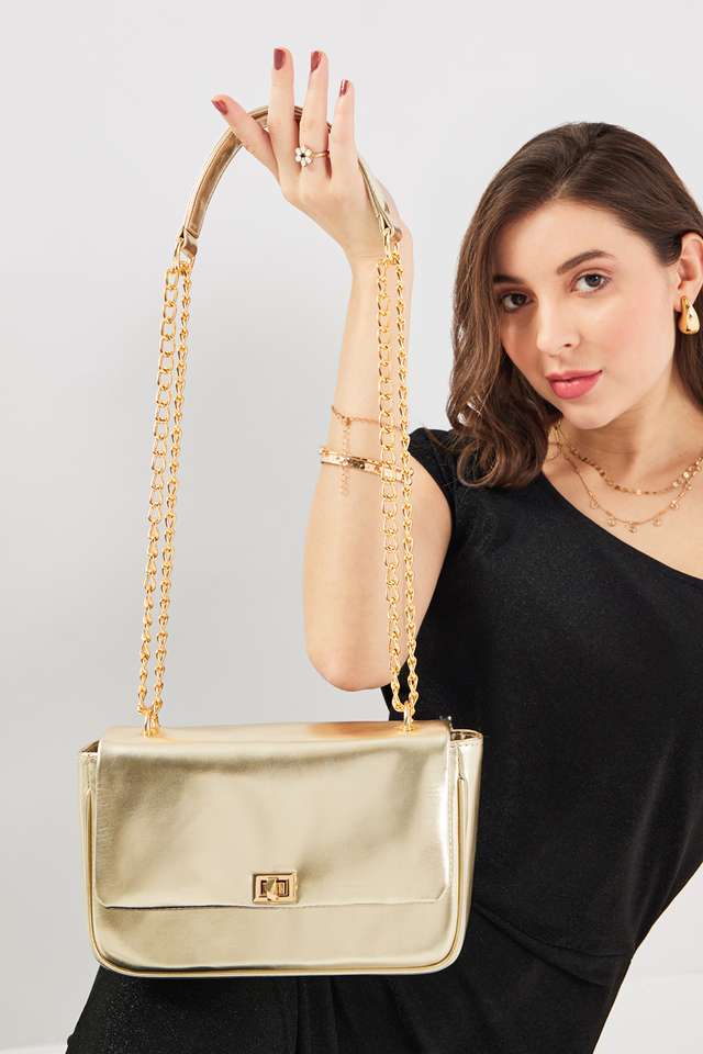 Solid-PU-Zipper-Closure-Women-s-Sling-Bag