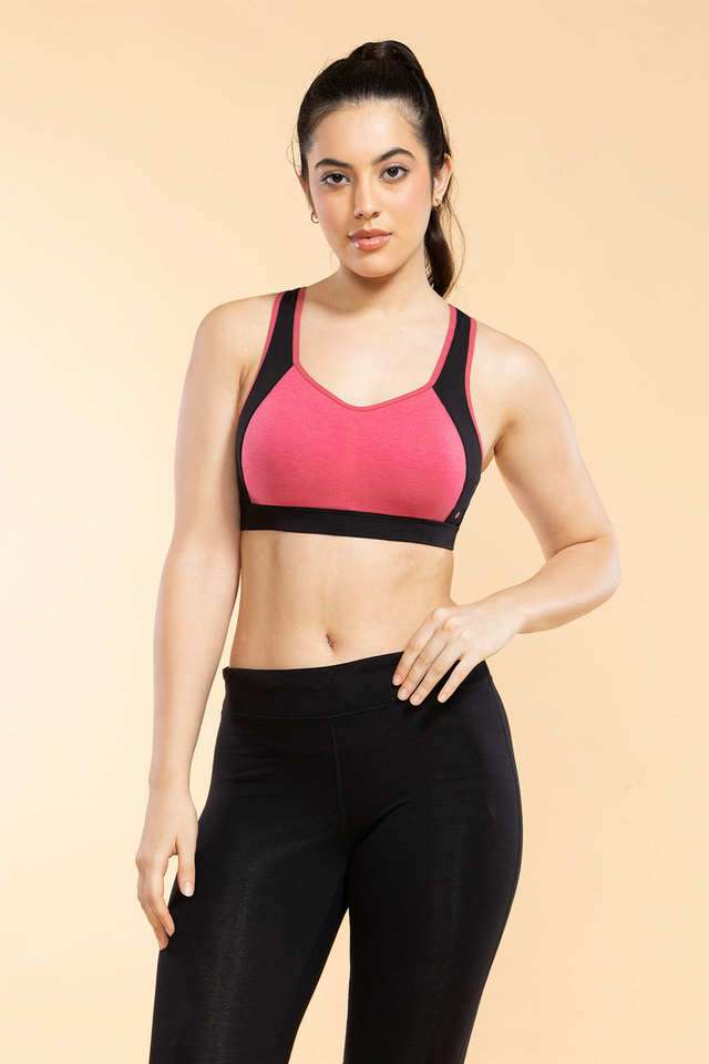 Sb38-Medium-Impact-Cotton-Padded-Wire-Free-Full-Coverage-Sports-Bra