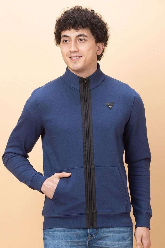 Solid-Cotton-High-Neck-Men-s-Sweatshirt