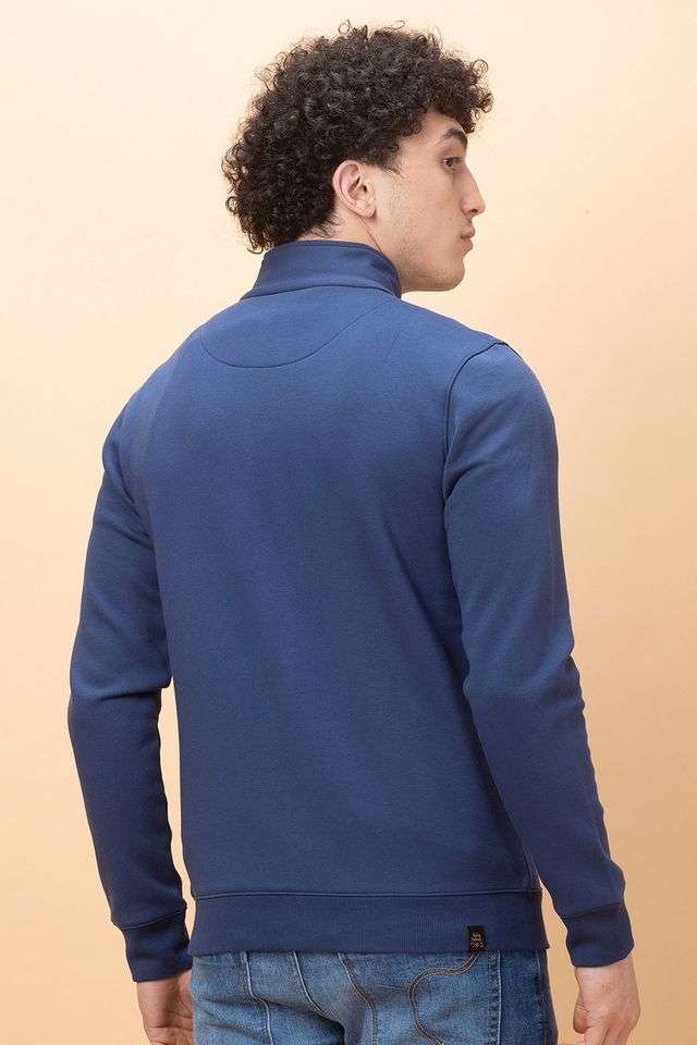 Solid-Cotton-High-Neck-Men-s-Sweatshirt