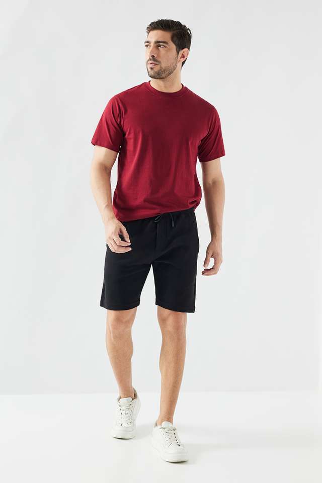 Solid-Cotton-Round-Neck-Men-s-T-Shirt