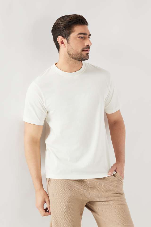Solid-Cotton-Round-Neck-Men-s-T-Shirt