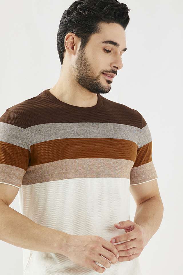 Stripes-Cotton-Regular-Fit-Men-T-Shirt
