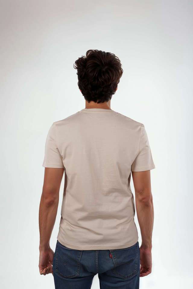 Solid-Cotton-Regular-Fit-Men-T-Shirt