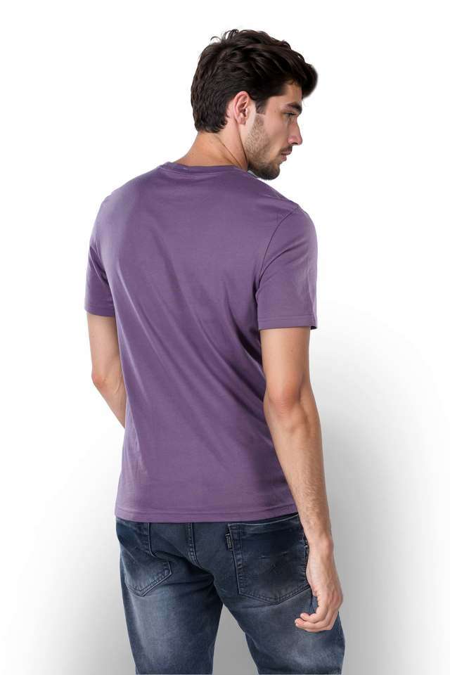 Solid-Cotton-Round-Neck-Men-s-T-Shirt