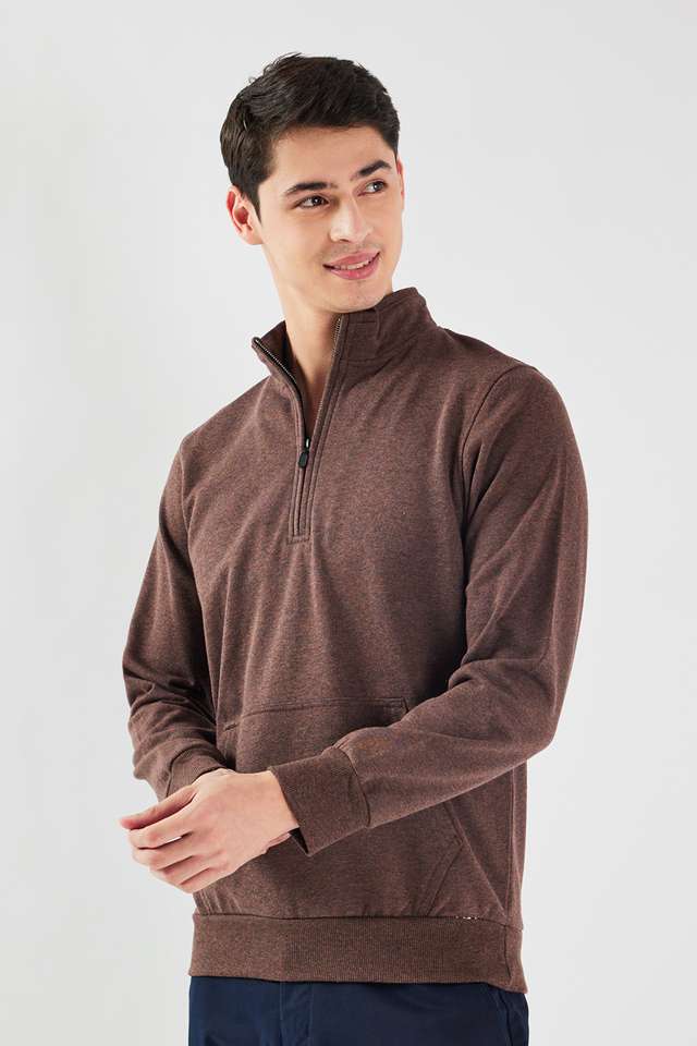 Solid-Blended-Fabric-Regular-Fit-Men-Sweatshirt