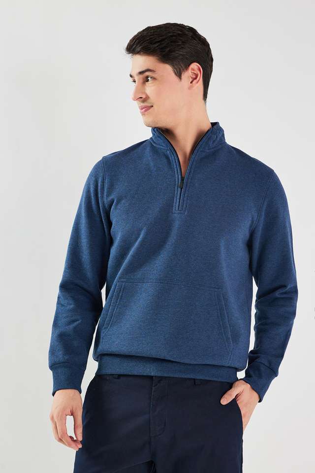 Solid-Blended-Fabric-Regular-Fit-Men-s-T-Shirt