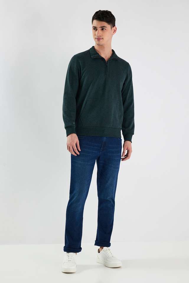 Solid-Blended-Fabric-Regular-Fit-Men-Sweatshirt