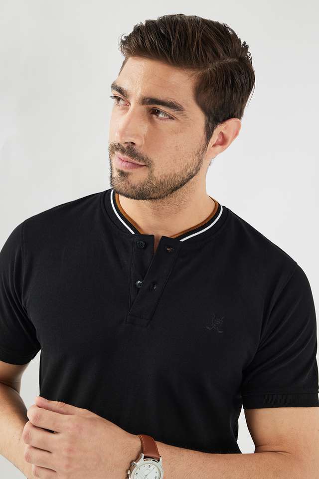 Solid-Cotton-Polo-Men-s-T-Shirt