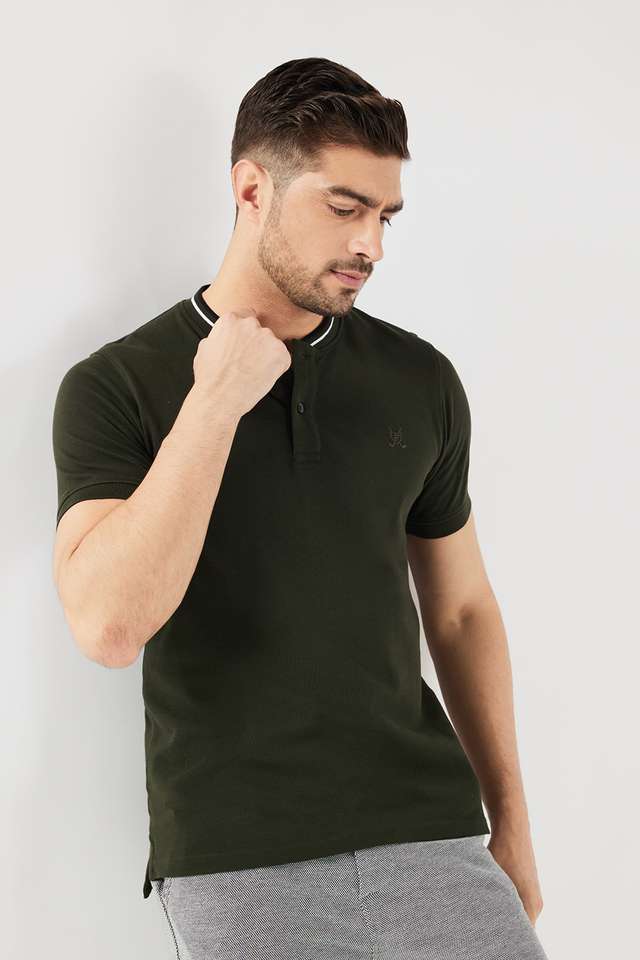 Solid-Cotton-Polo-Men-s-T-Shirt