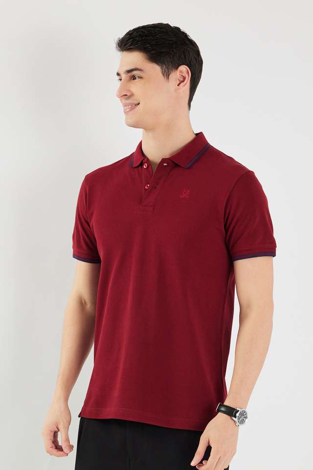 Solid-Cotton-Polo-Men-s-T-Shirt