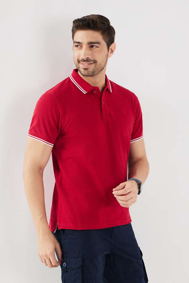 Solid-Cotton-Polo-Men-s-T-Shirt