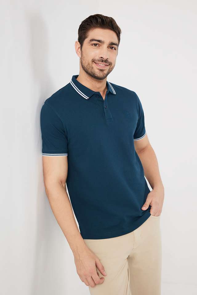 Solid-Cotton-Polo-Men-s-T-Shirt