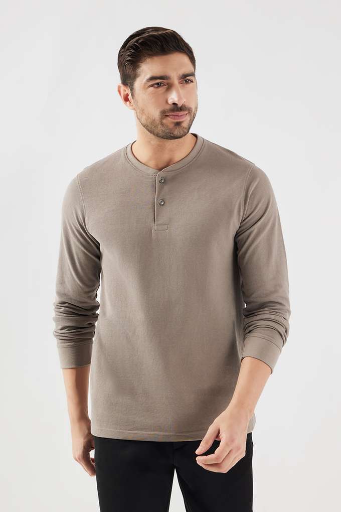 Solid-Blended-Fabric-Round-Neck-Men-s-T-Shirt
