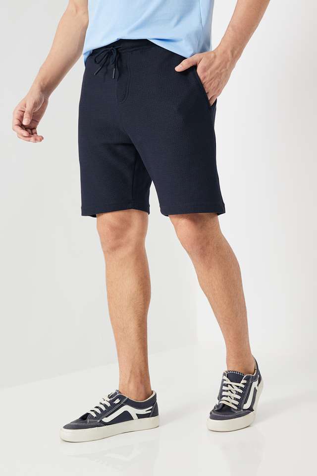 Solid-Blended-Fabric-Men-s-Shorts