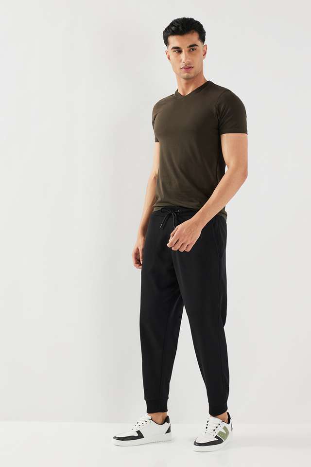 Solid-Lycra-Slim-Fit-Men-s-T-Shirt