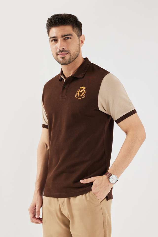 Color-Block-Cotton-Polo-Men-s-T-Shirt