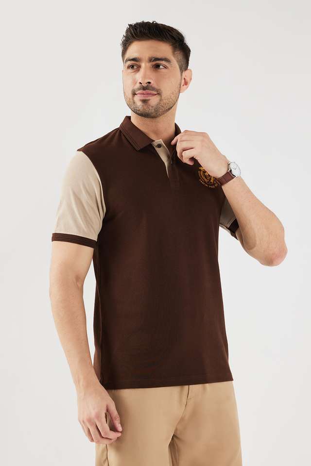Color-Block-Cotton-Polo-Men-s-T-Shirt