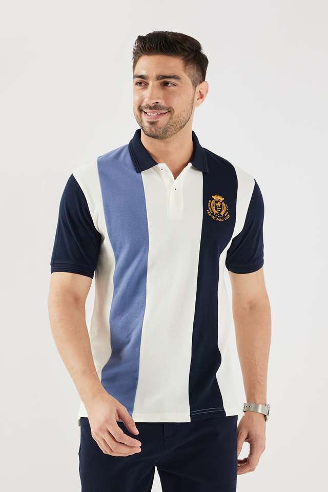 Color-Block-Cotton-Polo-Men-s-T-Shirt