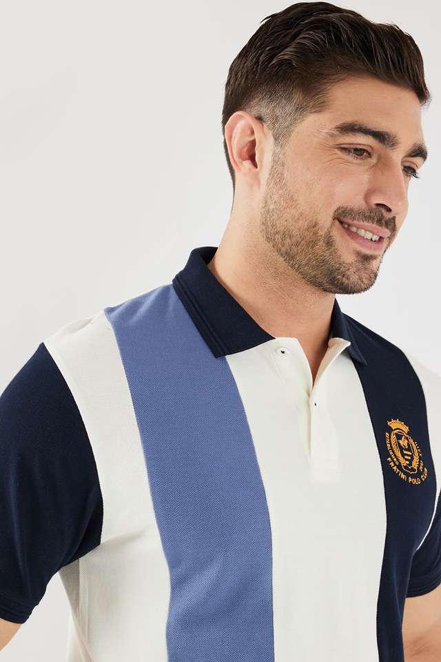 Color-Block-Cotton-Polo-Men-s-T-Shirt