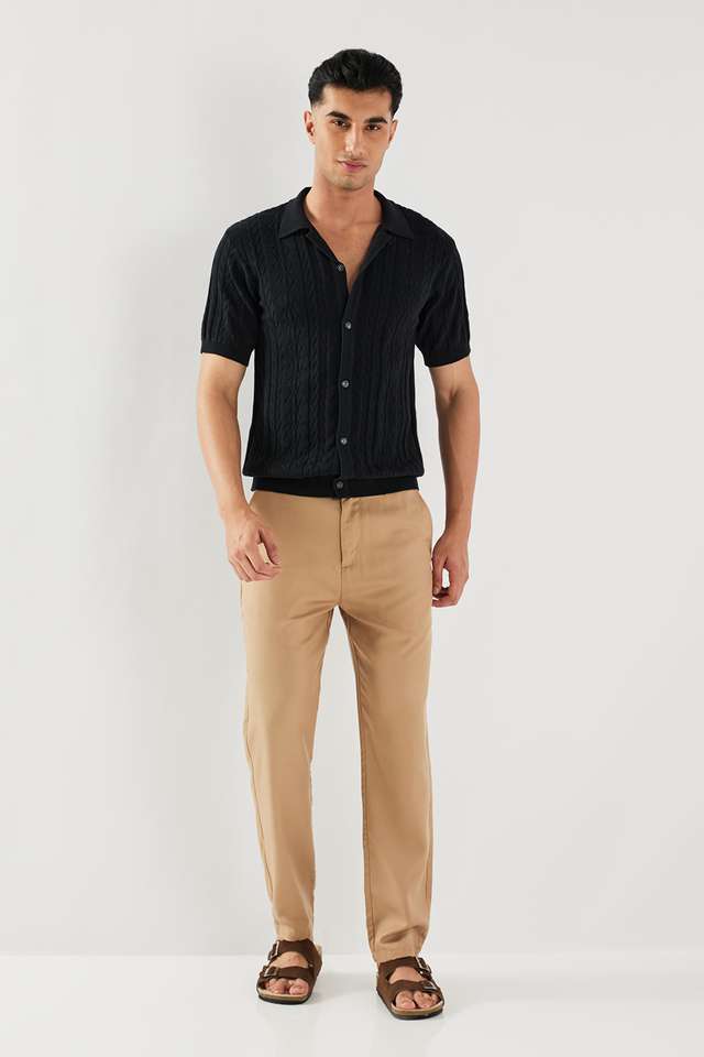 Textured-Cotton-Regular-Fit-Men-s-Casual-Wear-Shirt