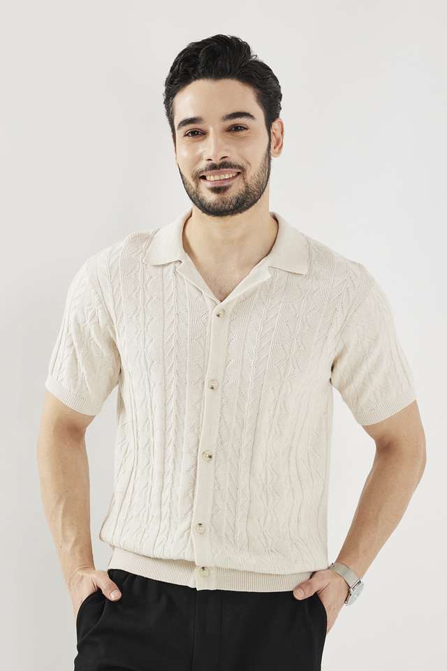 Textured-Cotton-Regular-Fit-Men-s-Casual-Wear-Shirt
